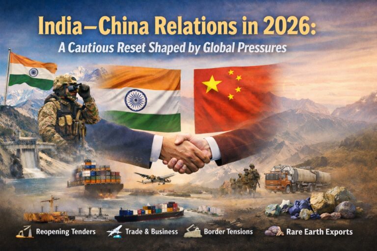 India–China Relations in 2026: A Cautious Reset Shaped by Global Pressures